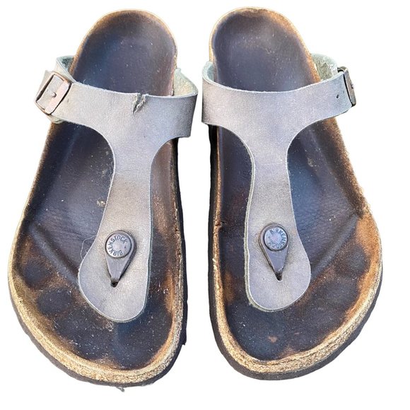 Birkenstock Gizeh Women Sandals Tan Size  EU 38 US 7.5 - Picture 2 of 7